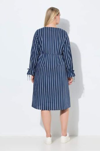 Plus size veliki brojevi Haljina midi dugih rukava za punije