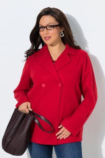 Plus size veliki brojevi Kaput kraćeg kroja od flisa za punije