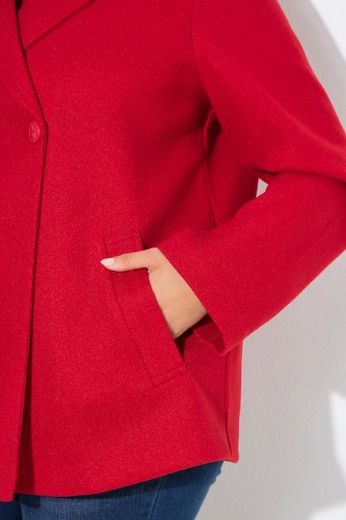 Plus size veliki brojevi Kaput kraćeg kroja od flisa za punije