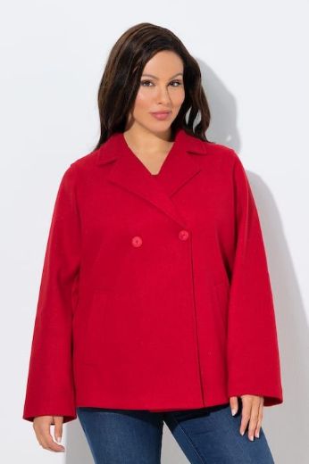 Plus size veliki brojevi Kaput kraćeg kroja od flisa za punije