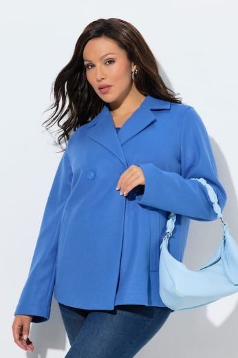 Plus size veliki brojevi Kaput kraćeg kroja od flisa za punije