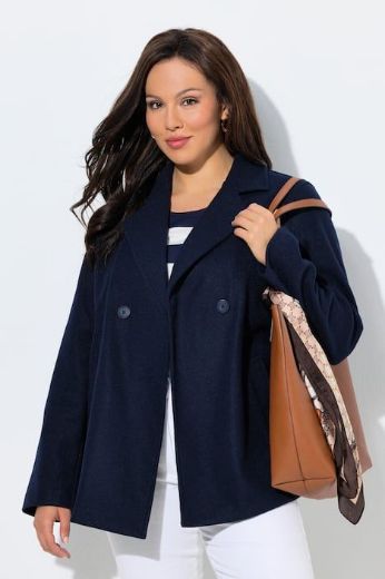 Plus size veliki brojevi Kaput kraćeg kroja od flisa za punije