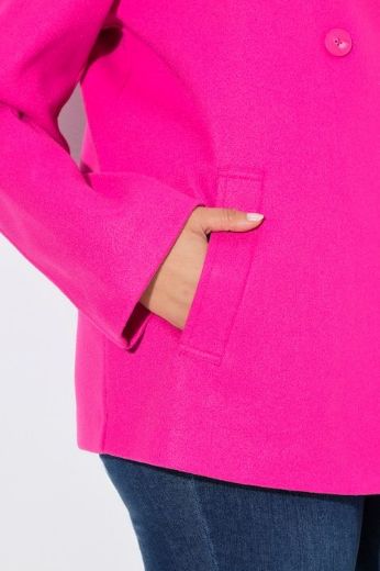 Plus size veliki brojevi Kaput kraćeg kroja od flisa za punije