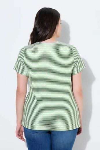 Plus size veliki brojevi Majica kratkih rukava V ovratnika za punije