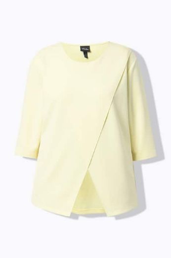 Plus size veliki brojevi Majica 3/4 rukava asimetričnog kroja za punije