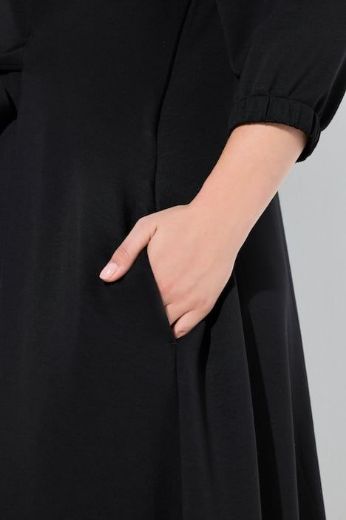 Plus size veliki brojevi Haljina midi 3/4 rukava za punije