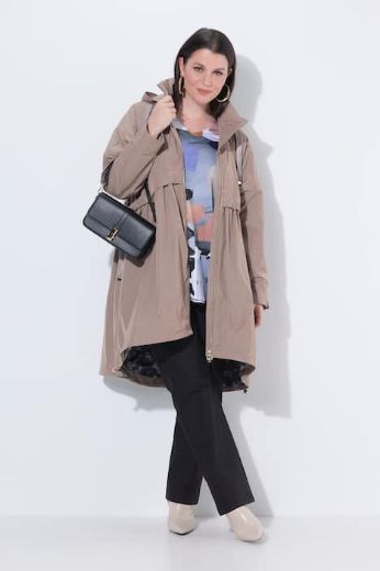 Plus size veliki brojevi Jakna vodoodbojna dužeg A kroja za punije