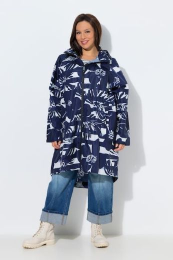 Plus size veliki brojevi Jakna vodootporna dužeg A kroja za punije