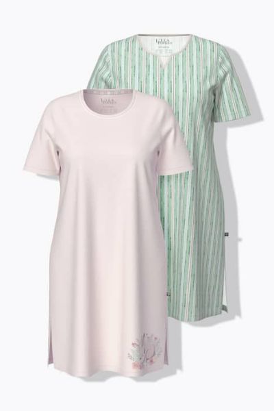 Veliki brojevi Spavaćica kratkih rukava 2 komada moda za punije