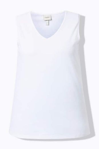 Plus size veliki brojevi Majica bez rukava V ovratnika za punije