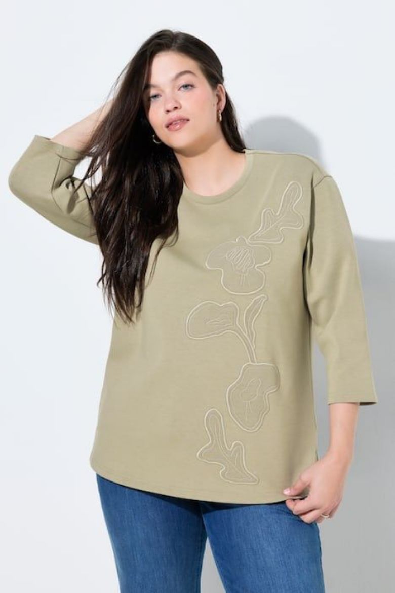 Plus size veliki brojevi Majica 3/4 rukava za punije