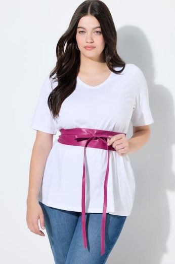 Plus size veliki brojevi Remen kožni na vezanje za punije