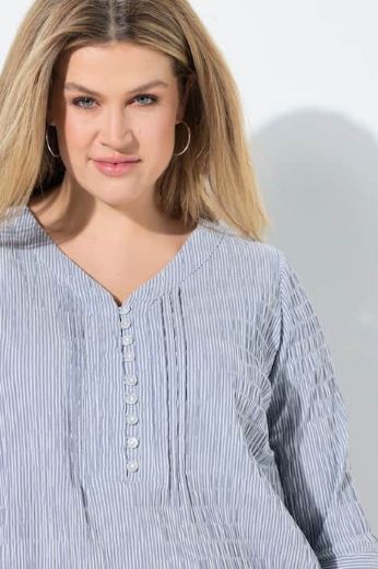 Plus size veliki brojevi Bluza 3/4 rukavi s gumbićima za punije