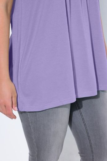 Plus size veliki brojevi Majica s naborima duži model za punije