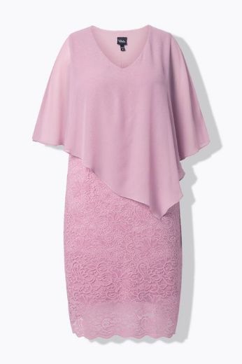 Plus size veliki brojevi Haljina svečana čipkana s dodatkom tila za punije