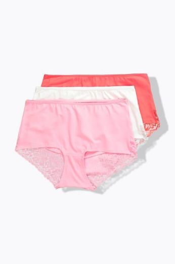 Plus size veliki brojevi Gaćice 3 komada s dodatkom čipke za punije