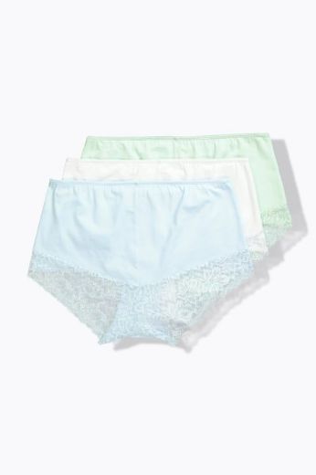 Plus size veliki brojevi Gaćice 3 komada s dodatkom čipke za punije