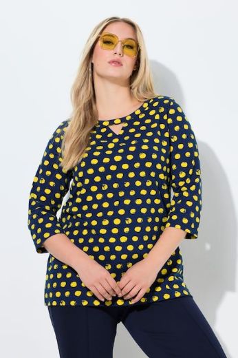 Plus size veliki brojevi Majica 3/4 rukava okruglog ovratnika za punije