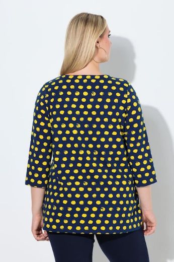 Plus size veliki brojevi Majica 3/4 rukava okruglog ovratnika za punije