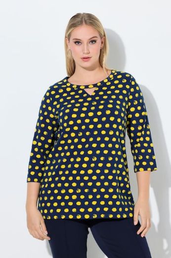 Plus size veliki brojevi Majica 3/4 rukava okruglog ovratnika za punije