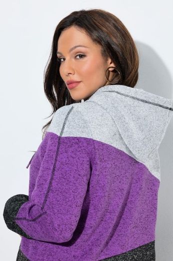 Plus size veliki brojevi Majica dugih rukava od flisa s kapuljačom za punije