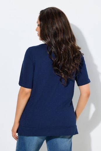 Plus size veliki brojevi Majica kratkih rukava V ovratnika za punije