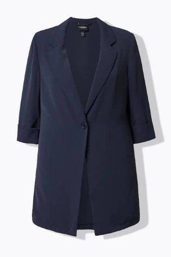 Plus size veliki brojevi Sako 3/4 rukava dužeg kroja za punije