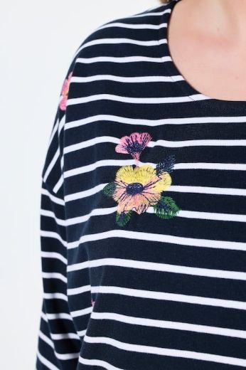 Plus size veliki brojevi Majica 3/4 rukava okruglog ovratnika za punije