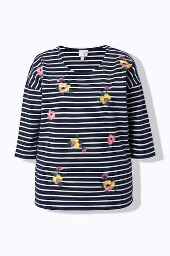 Plus size veliki brojevi Majica 3/4 rukava okruglog ovratnika za punije