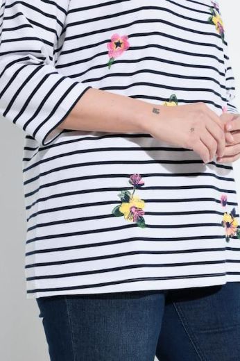 Plus size veliki brojevi Majica 3/4 rukava okruglog ovratnika za punije