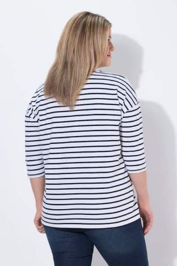 Plus size veliki brojevi Majica 3/4 rukava okruglog ovratnika za punije