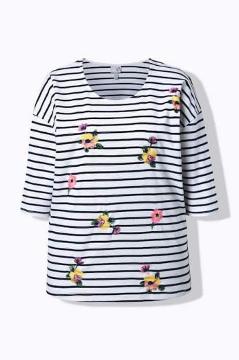 Plus size veliki brojevi Majica 3/4 rukava okruglog ovratnika za punije