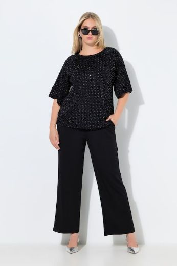 Plus size veliki brojevi Hlače elastičnog struka širokih nogavica za punije