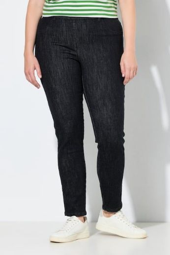 Plus size veliki brojevi Traperice uskih nogavica elastičnog struka za punije