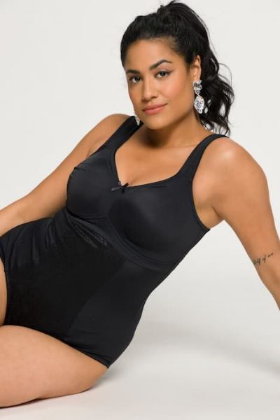 Veliki brojevi Bodi širokih naramenica moda za punije