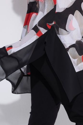 Plus size veliki brojevi Majica kratkih rukava V ovratnika za punije