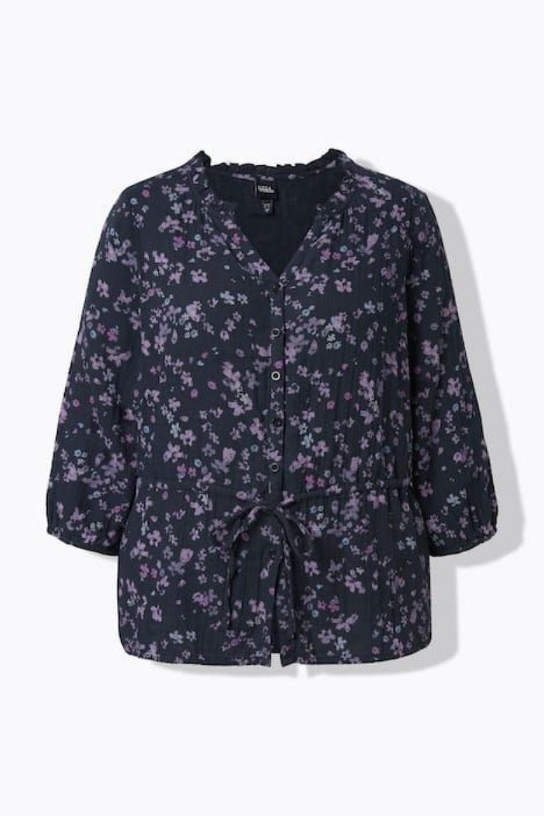 Plus size veliki brojevi Bluza 3/4 rukava A kroja za punije