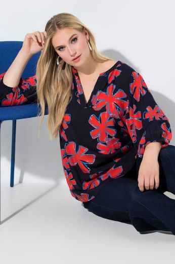 Plus size veliki brojevi Tunika 3/4 rukava A kroja za punije