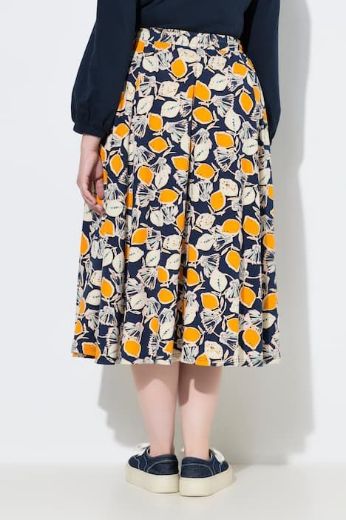 Plus size veliki brojevi Suknja midi elastičnog struka za punije