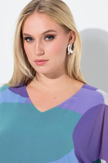 Plus size veliki brojevi Tunika 3/4 rukava V ovratnika za punije