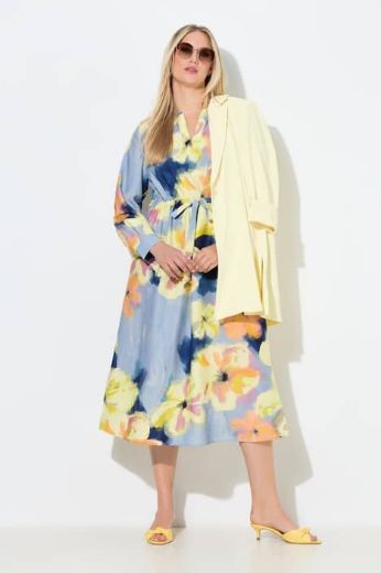 Plus size veliki brojevi Haljina maxi dugih rukava A kroja za punije