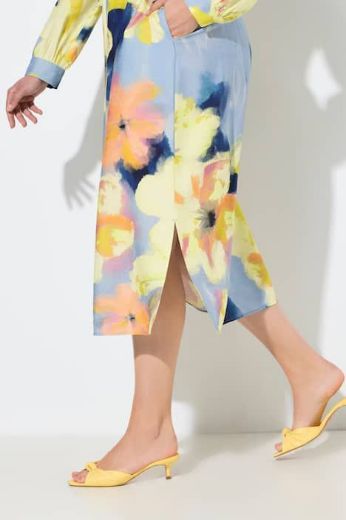 Plus size veliki brojevi Haljina maxi dugih rukava A kroja za punije