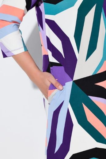 Plus size veliki brojevi Haljina midi 3/4 rukava za punije