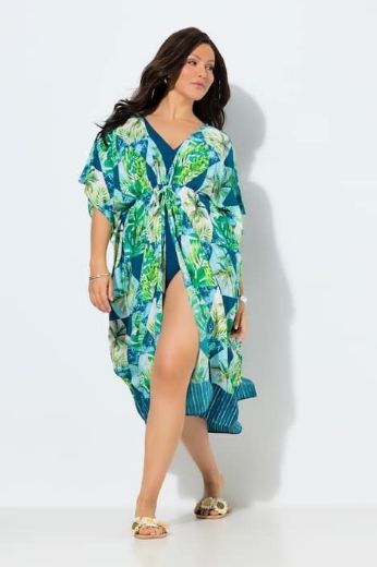 Plus size veliki brojevi Kaftan s motivom palme za punije