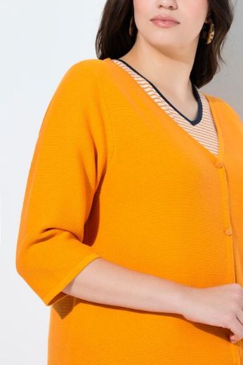 Plus size veliki brojevi Kardigan s 3/4 rukavima za punije