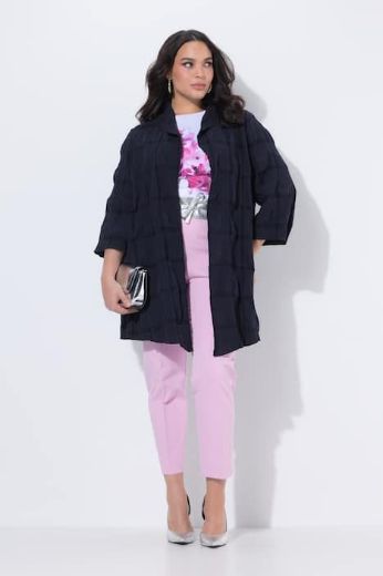 Plus size veliki brojevi Jakna s 3/4 rukavima bez kopčanja za punije