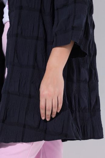 Plus size veliki brojevi Jakna s 3/4 rukavima bez kopčanja za punije