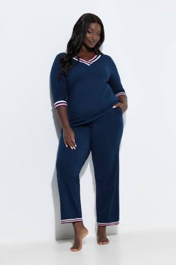 Plus size veliki brojevi Pidžama 3/4 rukava i dugih nogavica za punije