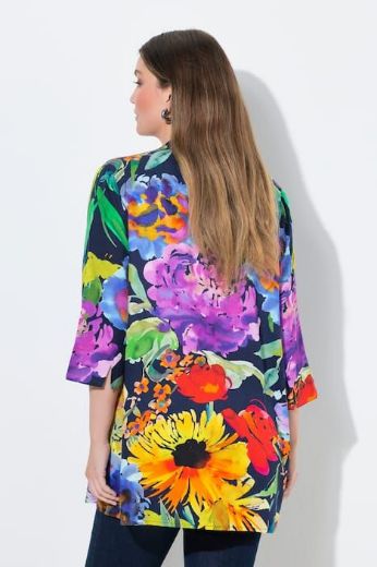 Plus size veliki brojevi Tunika 3/4 rukava V ovratnika za punije