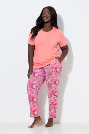 Plus size veliki brojevi Pidžama kratkih rukava i dugih nogavica za punije